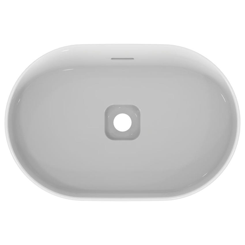Immagine di Ideal Standard STRADA II lavabo ovale da appoggio L.60 cm, con troppopieno, colore bianco T360401