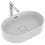 Immagine di Ideal Standard STRADA II lavabo ovale da appoggio L.60 cm, con troppopieno, colore bianco T360401