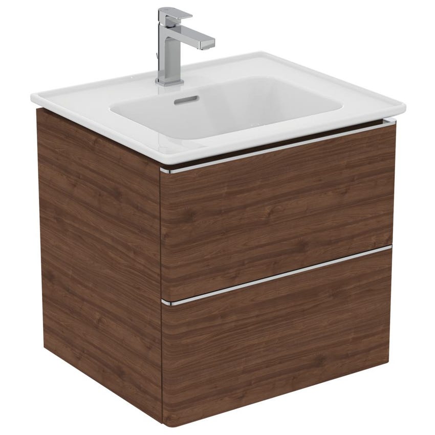 Immagine di Ideal Standard STRADA II lavabo top rettangolare L.50 cm monoforo, con troppopieno, colore bianco T298801