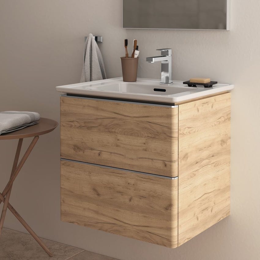 Immagine di Ideal Standard STRADA II lavabo top rettangolare L.50 cm monoforo, con troppopieno, colore bianco T298801