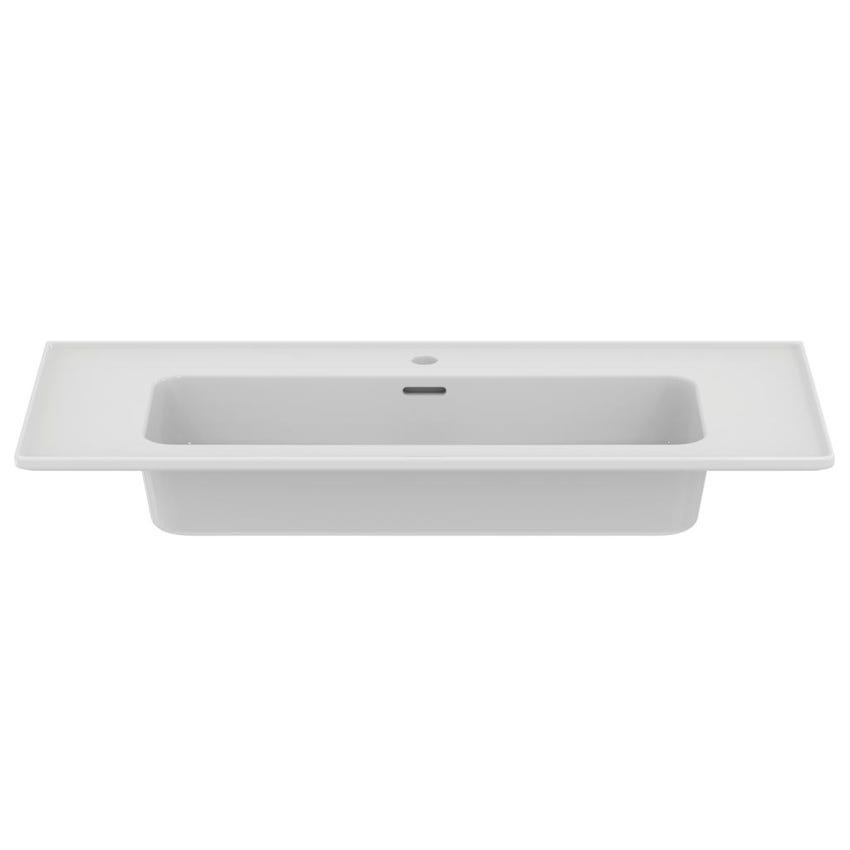 Immagine di Ideal Standard STRADA II lavabo top rettangolare L.100 cm, monoforo, con troppopieno, colore bianco T300401