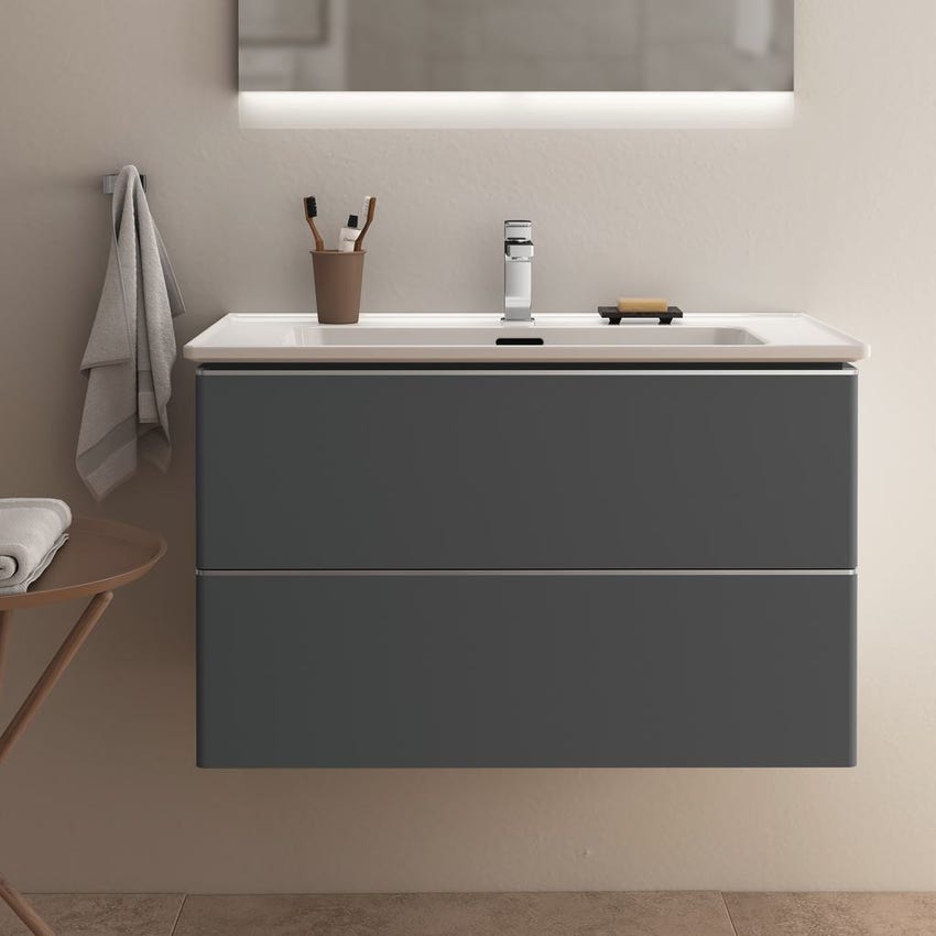 Immagine di Ideal Standard STRADA II lavabo top rettangolare L.80 cm, monoforo, con troppopieno, colore bianco T300301