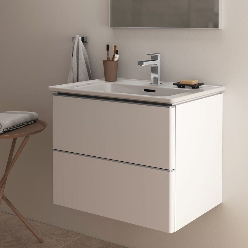 Immagine di Ideal Standard STRADA II lavabo top rettangolare L.60 cm, monoforo, con troppopieno, colore bianco T299101