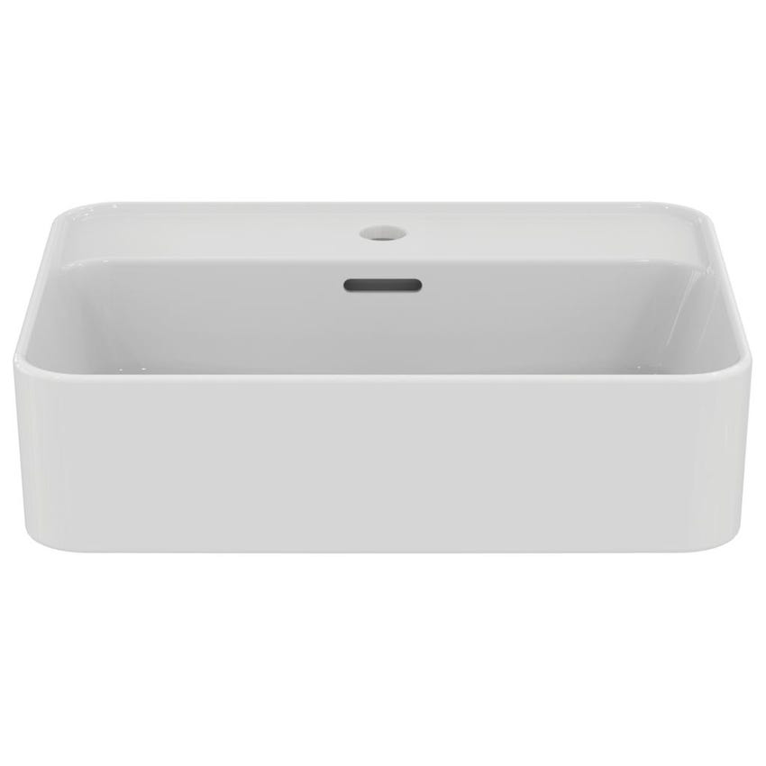 Immagine di Ideal Standard STRADA II lavabo rettangolare da semincasso L.50 cm monoforo, con troppopieno, colore bianco T299301