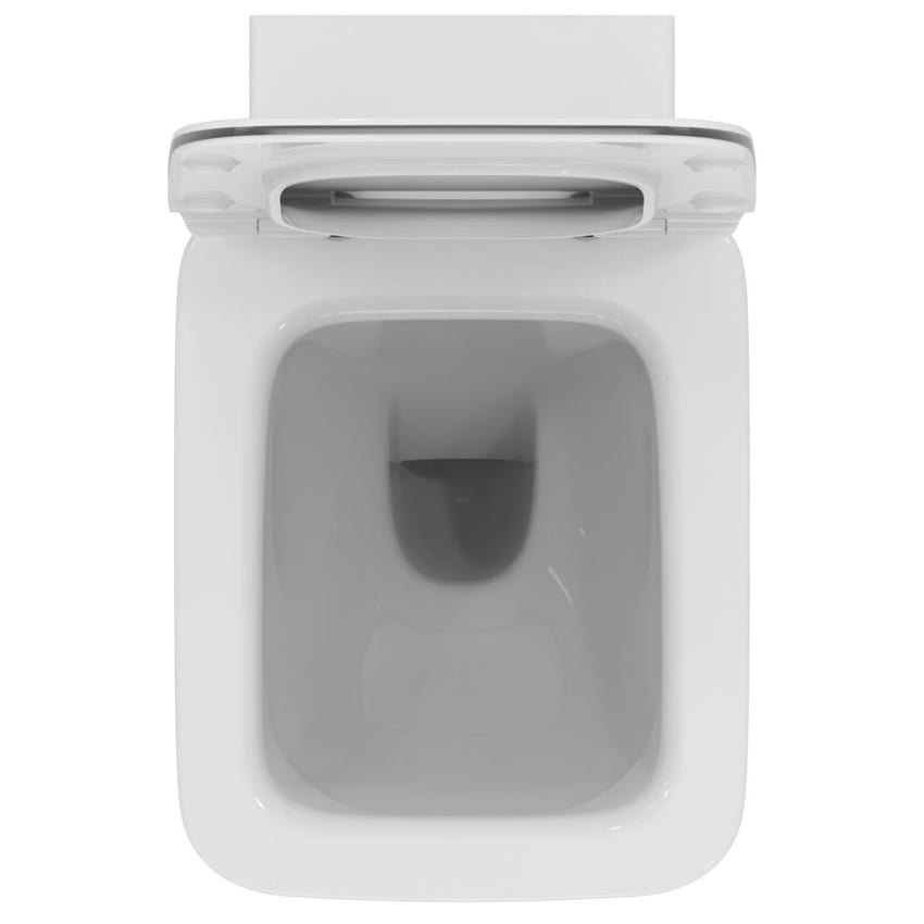 Immagine di Ideal Standard STRADA II vaso a pavimento universale filo parete AquaBlade® con sedile slim senza chiusura rallentata, colore bianco T359901