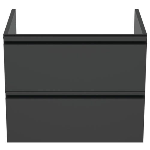 Immagine di Ideal Standard TESI mobile sottolavabo L.60 P.44 cm, con 2 cassetti, colore nero finitura opaco T0050ZT