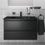 Immagine di Ideal Standard TESI lavabo top L.80 cm monoforo, con troppopieno, colore nero finitura opaco T3509V3