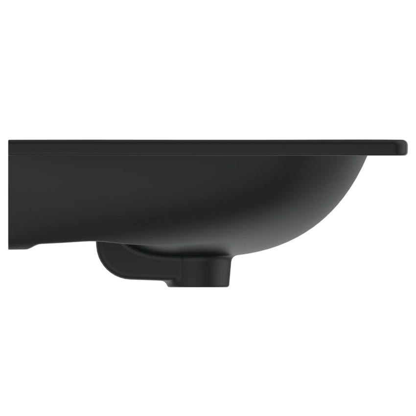 Immagine di Ideal Standard TESI lavabo top L.60 cm monoforo, con troppopieno, colore nero finitura opaco T3510V3