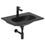 Immagine di Ideal Standard TESI lavabo top L.60 cm monoforo, con troppopieno, colore nero finitura opaco T3510V3