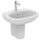 Ideal Standard TESI lavabo L.65 cm monoforo, con troppopieno, colore bianco seta finitura opaco T3513V1