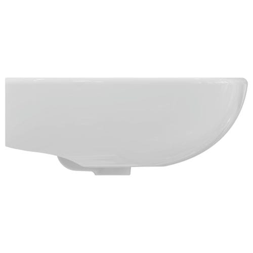 Immagine di Ideal Standard TESI lavabo L.60 cm monoforo, con troppopieno, colore bianco seta finitura opaco T3514V1