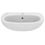 Immagine di Ideal Standard TESI lavabo L.60 cm monoforo, con troppopieno, colore bianco seta finitura opaco T3514V1