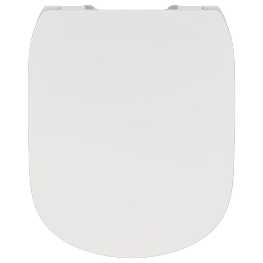 Immagine di Ideal Standard TESI sedile slim con chiusura rallentata per vasi Tesi, colore bianco seta finitura opaco T3527V1