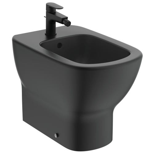Immagine di Ideal Standard TESI bidet a pavimento filo parete, colore nero finitura opaco T3540V3
