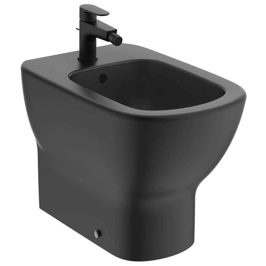 Immagine di Ideal Standard TESI bidet a pavimento filo parete, colore nero finitura opaco T3540V3