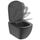 Ideal Standard TESI vaso sospeso AquaBlade® con sedile slim con chiusura rallentata e sgancio rapido, colore nero finitura opaco T3546V3