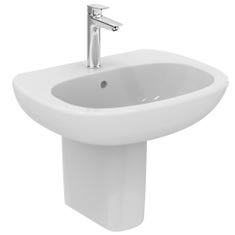 Immagine di Ideal Standard TESI lavabo L.65 cm monoforo, con troppopieno, colore bianco T351301