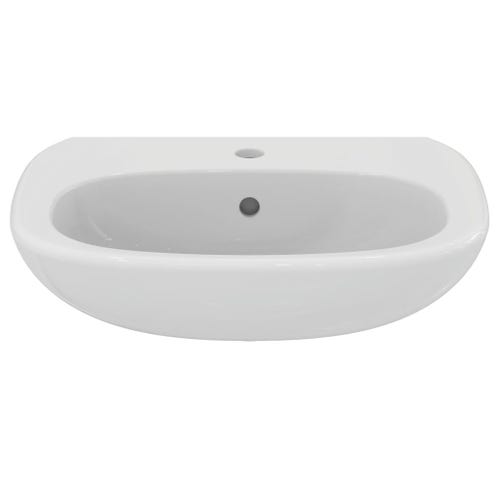 Immagine di Ideal Standard TESI lavabo L.55 cm monoforo, con troppopieno, colore bianco T351501
