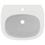 Immagine di Ideal Standard TESI lavabo L.55 cm monoforo, con troppopieno, colore bianco T351501