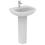 Immagine di Ideal Standard TESI lavabo L.55 cm monoforo, con troppopieno, colore bianco T351501