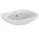 Immagine di Ideal Standard TESI lavabo L.55 cm, monoforo, con troppopieno, colore bianco T352301