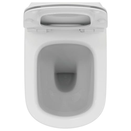 Immagine di Ideal Standard TESI vaso a pavimento AquaBlade® universale filo parete, con sedile slim senza chiusura rallentata, colore bianco T465101