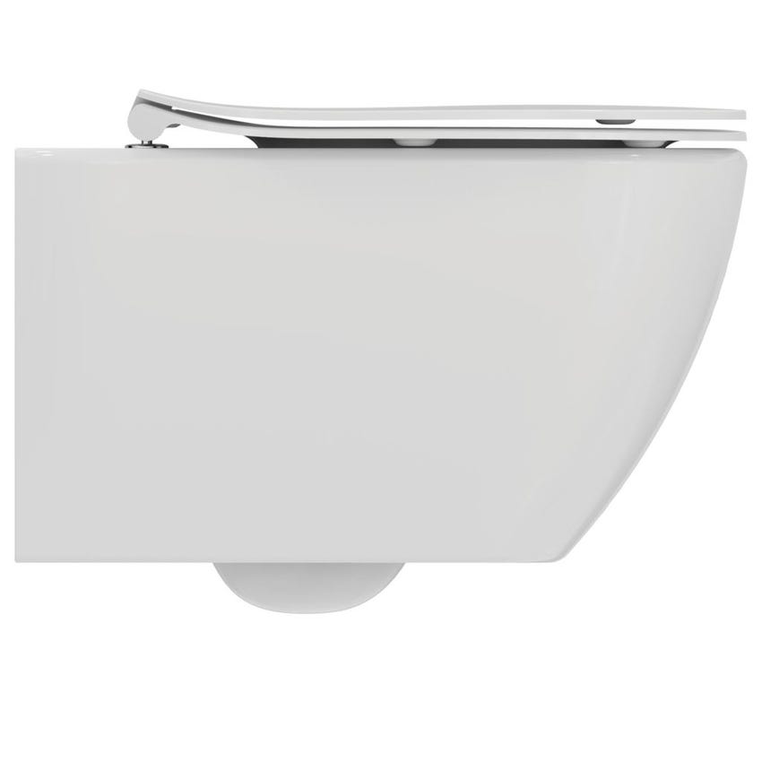 Immagine di Ideal Standard TESI vaso sospeso AquaBlade® con sedile slim senza chiusura rallentata, colore bianco T465301