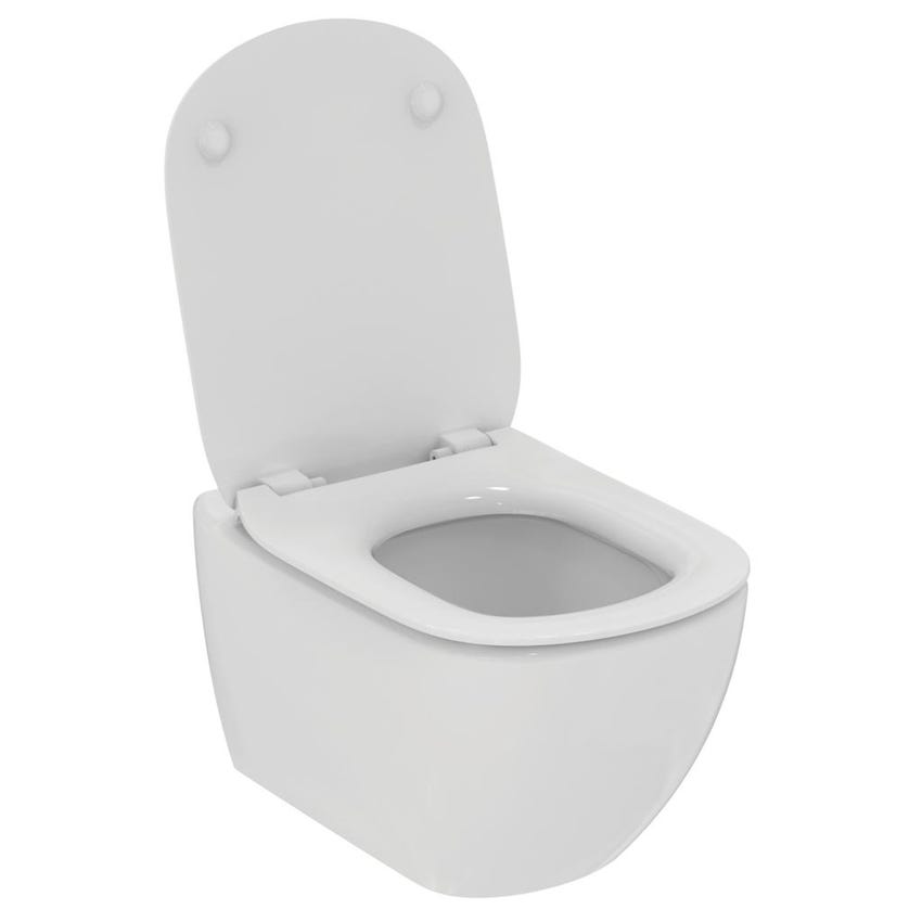 Immagine di Ideal Standard TESI vaso sospeso AquaBlade® con sedile slim senza chiusura rallentata, colore bianco T465301