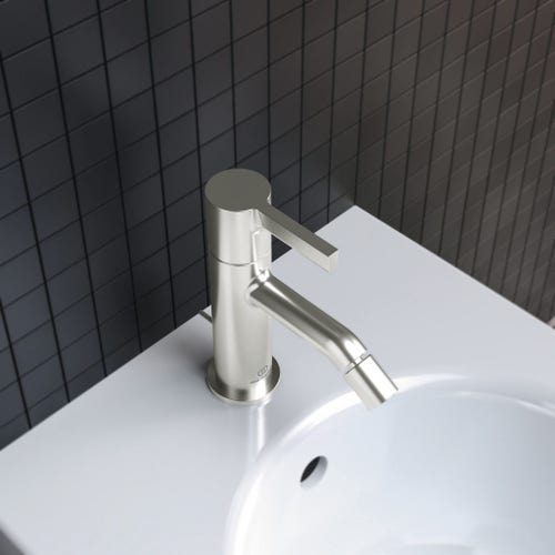 Immagine di Ideal Standard JOY miscelatore monocomando bidet, on bocca di erogazione fissa, finitura silver storm BC784GN