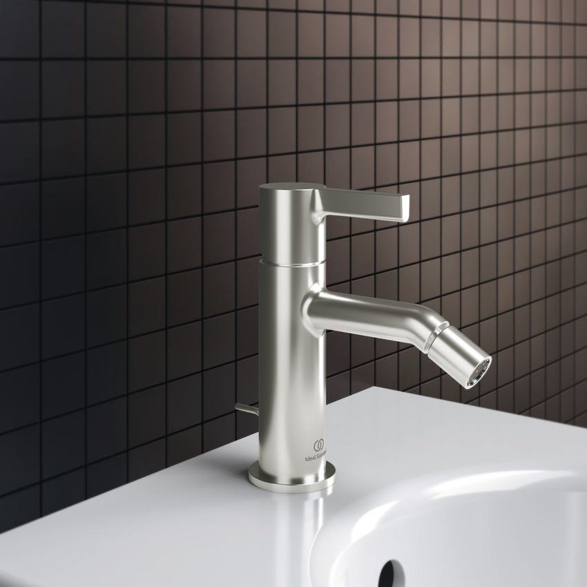 Immagine di Ideal Standard JOY miscelatore monocomando bidet, on bocca di erogazione fissa, finitura silver storm BC784GN
