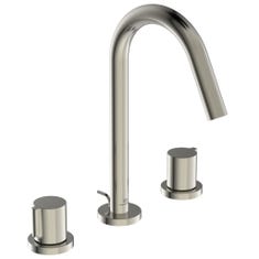Immagine di Ideal Standard JOY miscelatore lavabo H.24.8 cm, 3 fori, con bocca di erogazione fissa, finitura silver storm BC783GN