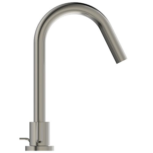 Immagine di Ideal Standard JOY miscelatore lavabo H.24.8 cm, 3 fori, con bocca di erogazione fissa, finitura silver storm BC783GN
