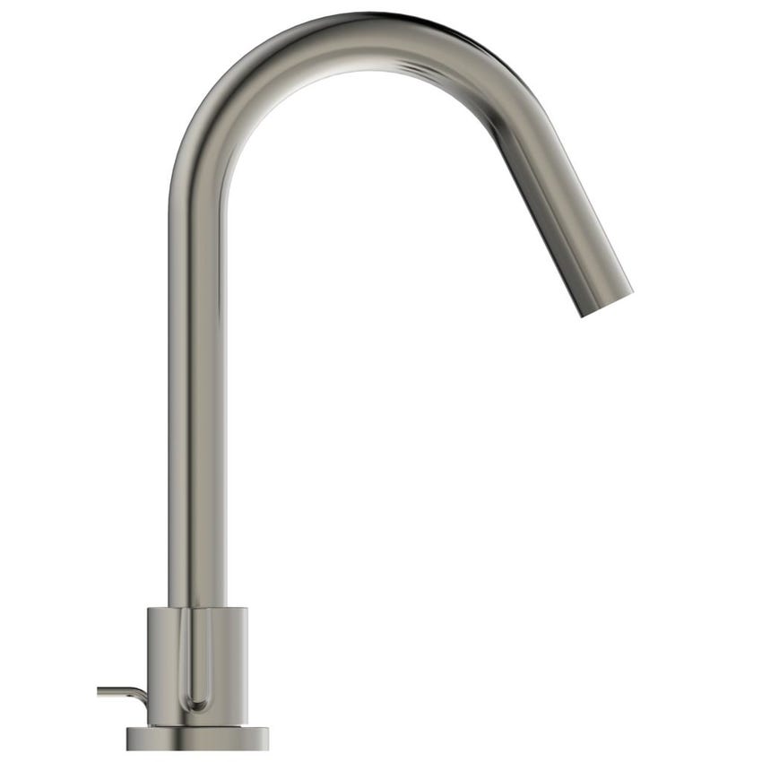 Immagine di Ideal Standard JOY miscelatore lavabo H.24.8 cm, 3 fori, con bocca di erogazione fissa, finitura silver storm BC783GN