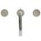 Immagine di Ideal Standard JOY miscelatore lavabo H.24.8 cm, 3 fori, con bocca di erogazione fissa, finitura silver storm BC783GN