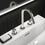 Immagine di Ideal Standard JOY miscelatore lavabo H.24.8 cm, 3 fori, con bocca di erogazione fissa, finitura silver storm BC783GN