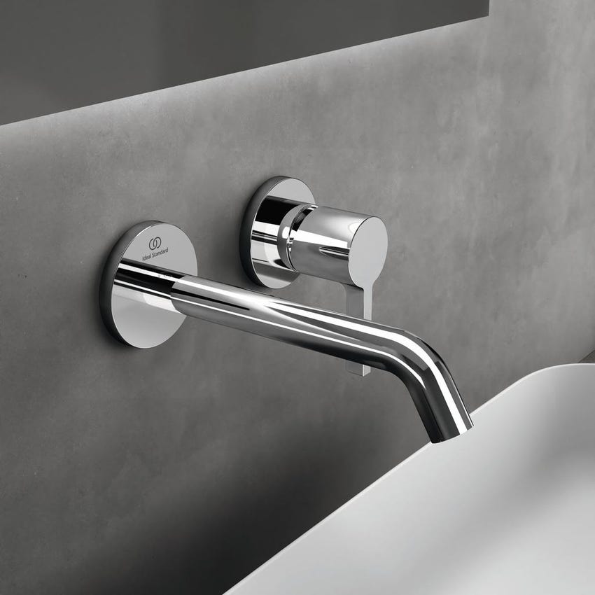 Immagine di Ideal Standard JOY miscelatore monocomando lavabo a parete P.18 cm, finitura cromo A7378AA