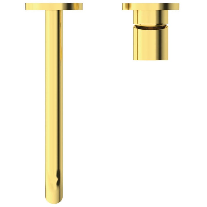 Immagine di Ideal Standard JOY miscelatore monocomando lavabo a parete P.22 cm, finitura brushed gold A7379A2