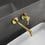 Immagine di Ideal Standard JOY miscelatore monocomando lavabo a parete P.22 cm, finitura brushed gold A7379A2
