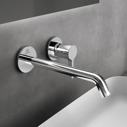 Immagine di Ideal Standard JOY miscelatore monocomando lavabo a parete P.22 cm, finitura cromo A7379AA