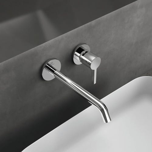Immagine di Ideal Standard JOY miscelatore monocomando lavabo a parete P.22 cm, finitura cromo A7379AA