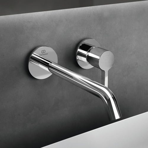 Immagine di Ideal Standard JOY miscelatore monocomando lavabo a parete P.22 cm, finitura cromo A7379AA