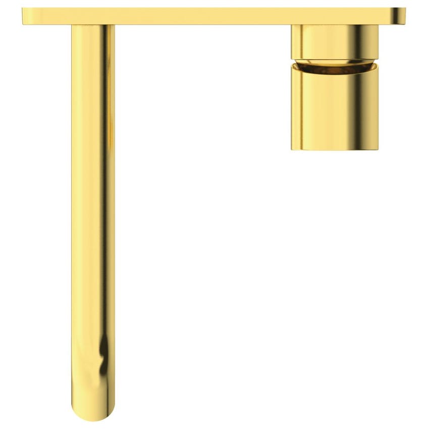 Immagine di Ideal Standard JOY miscelatore monocomando lavabo a parete P.18 cm, finitura brushed gold A7380A2