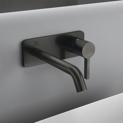 Immagine di Ideal Standard JOY miscelatore monocomando lavabo a parete P.18 cm, finitura magnetic grey A7380A5