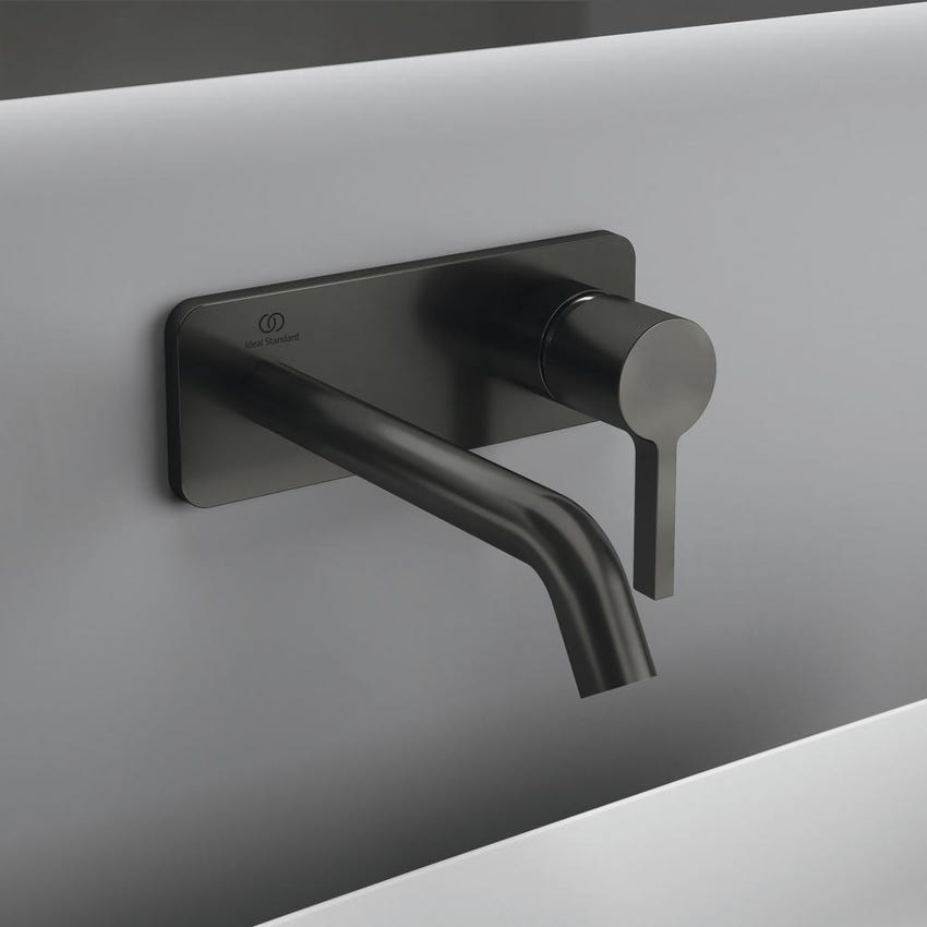 Immagine di Ideal Standard JOY miscelatore monocomando lavabo a parete P.18 cm, finitura magnetic grey A7380A5