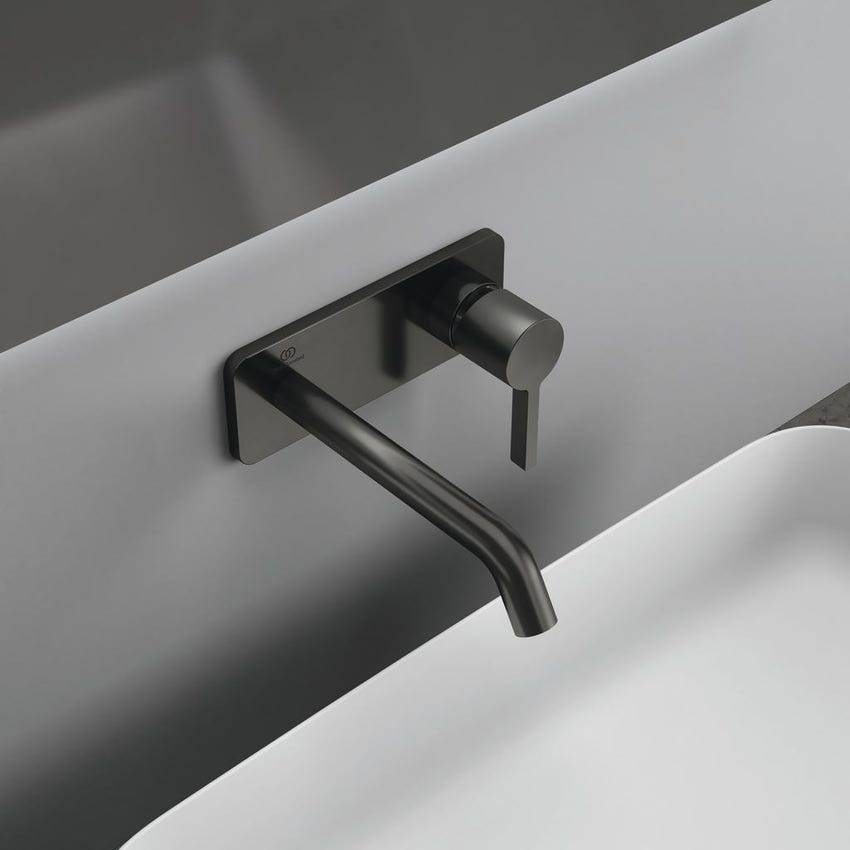 Immagine di Ideal Standard JOY miscelatore monocomando lavabo a parete P.18 cm, finitura magnetic grey A7380A5