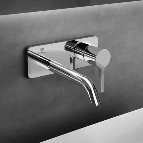 Immagine di Ideal Standard JOY miscelatore monocomando lavabo a parete P.18 cm, finitura cromo A7380AA