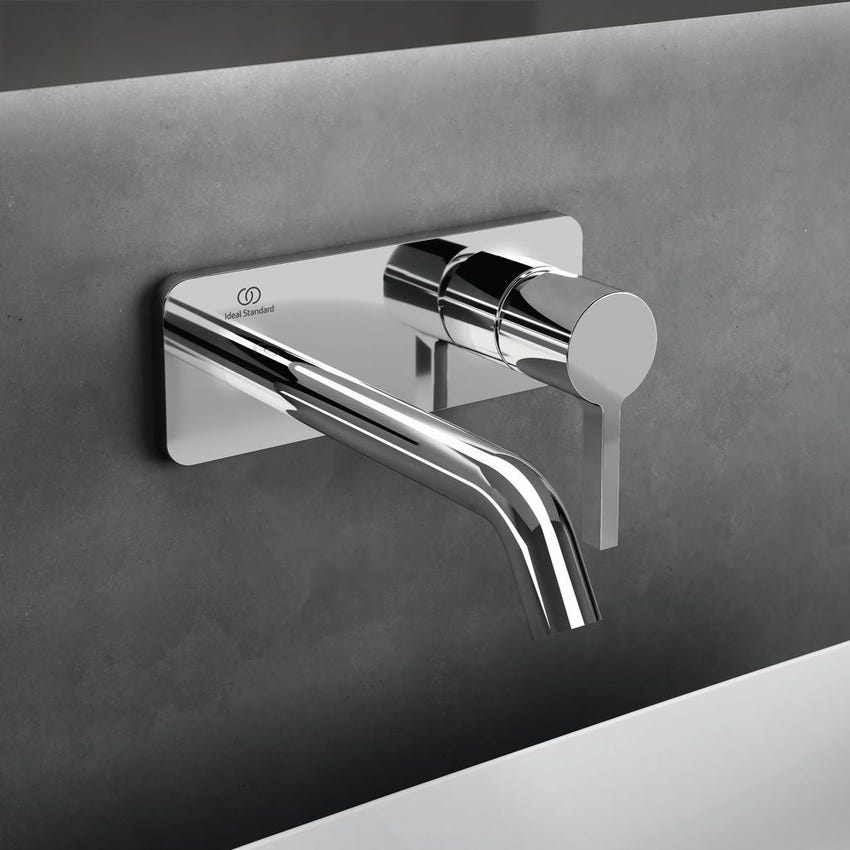 Immagine di Ideal Standard JOY miscelatore monocomando lavabo a parete P.18 cm, finitura cromo A7380AA