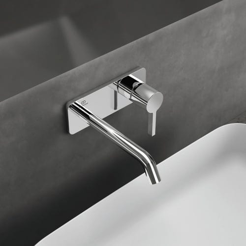 Immagine di Ideal Standard JOY miscelatore monocomando lavabo a parete P.18 cm, finitura cromo A7380AA