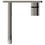 Immagine di Ideal Standard JOY miscelatore monocomando lavabo a parete P.18 cm, finitura silver storm A7380GN
