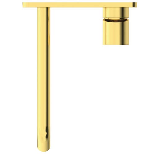 Immagine di Ideal Standard JOY miscelatore monocomando lavabo a parete P.24 cm, finitura brushed gold A7381A2